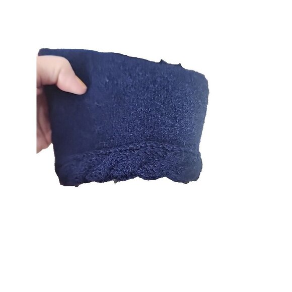 Talbots Blue Wool Knit Blazer 3 Button Jacket Women's 12 - Picture 6 of 11